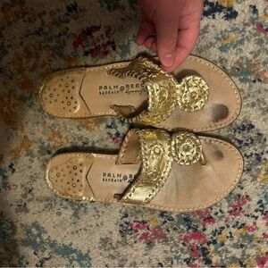 Palm Beach Sandals Gold Women's Sandals